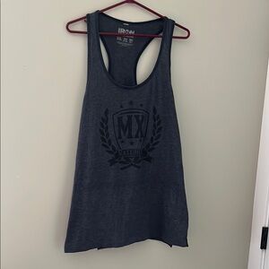 IRO Gray Relaxed Graphic Tank Top